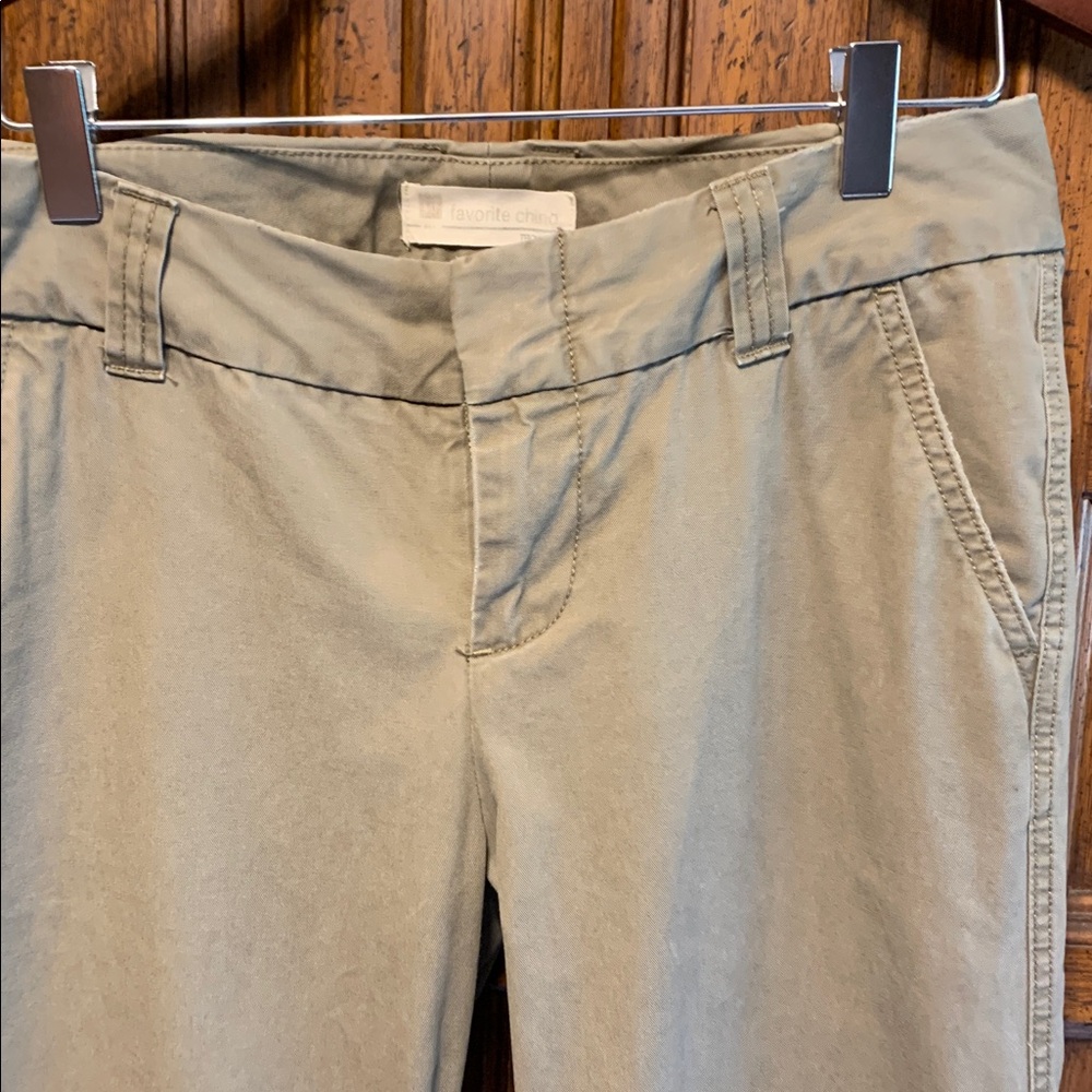 Gap Favorite chino trouser Classic Khaki Straight-Leg Pants 6 long - Picture 6 of 8